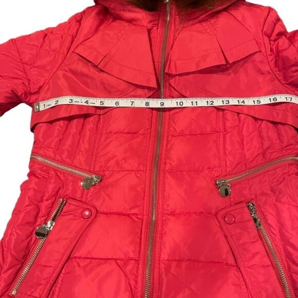 Ya Ya Ducking Brand Puffer Coat Japanese Import Bright Pink Size Small - Picture 14 of 16